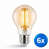 Slimme filament Zigbee LED lamp - Dual white 7W E27 fitting - A60 model colored - voordeelset 6 stuks - thumbnail