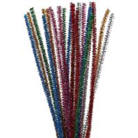 Creativ Company Chenilledraad sterke kleuren glitter 30cm, 24st. - thumbnail