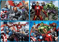 Set met 4 puzzels 50 tot 150 stukjes Multi 4 Marvel® Avengers EDUCA bunt - thumbnail