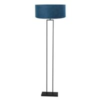 Steinhauer Vloerlamp 160cmStang zwart met blauwe kap - 3854ZW - thumbnail