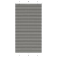 VidaXL Plissé rolgordijn 105x200 cm stofbreedte 104,4 cm antraciet - thumbnail