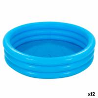 Opblaasbaar Kinderzwembad Intex Blauw Ringen 156 L 114 x 25 cm (12 Stuks) - thumbnail
