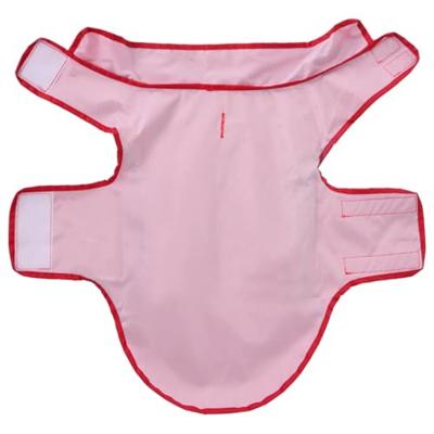 Hondenregenjas met reflecterende strips polyester rood M