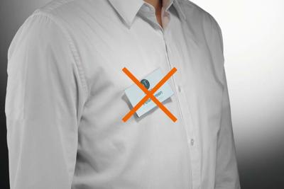 Badge durable met magneet 54x90mm 25 stuks