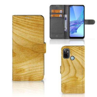 OPPO A53 | OPPO A53s | Book Style Case | Licht Hout
