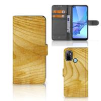 OPPO A53 | OPPO A53s | Book Style Case | Licht Hout - thumbnail