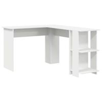 Hoekbureau met opslageenheid met plank Wit 140 x 113.5 x 75 cm - thumbnail