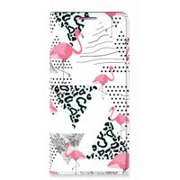 Motorola Moto G60s | Hoesje maken | Flamingo Triangle - thumbnail