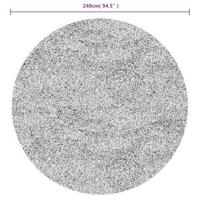 Vloerkleed shaggy hoogpolig modern 240 cm beige en antraciet - thumbnail