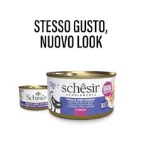 SCHESIR Chicken with beef in broth - nat kattenvoer - 70g - thumbnail