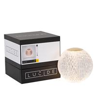 Lucide CINTRA - Oplaadbare Tafellamp - Accu/Batterij - Ø 9 cm - LED 3 StepDim - 1x1,5W 3000K - Transparant - thumbnail