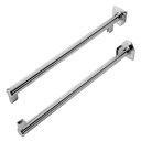 Shothouder Geesa tbv Urinoirschot (Set van 2 Stuks) Chroom - thumbnail