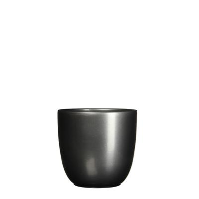 Bloempot Pot rond es/13 tusca 14 x 14.5 cm antraciet Mica - Mica decorations
