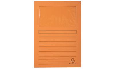 Set of Subfolders Exacompta Forever Oranje A4 Doorzichtig raam 100 Onderdelen - thumbnail