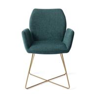 Jesper Home Eetkamerstoel 'Misaki' Cross Gold, kleur Merry Mermaid - thumbnail