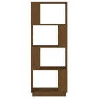 Boekenkast/kamerscherm 51x25x132 cm grenenhout honingbruin - thumbnail
