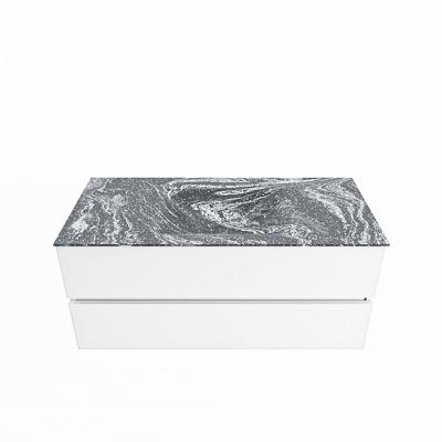 MONDIAZ VICA-DLUX 110cm badmeubel onderkast Talc 2 lades. Inbouw wastafel CLOUD midden 1 kraangat, kleur Lava. MONDIAZ VICA-DLUX 110cm badmeubel onderkast Talc 2 lades. Inbouw wastafel CLOUD midden 1 kraangat, kleur Lava.