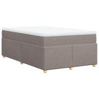 Boxspring met matras stof taupe 120x190 cm - thumbnail