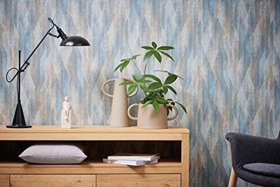 Livingwalls Metropolitan Stories. Travel Stories - Blauw - Art Deco - 391041