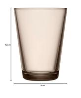 Iittala Kartio Waterglas 0,40 l Linnen, per 2 - thumbnail