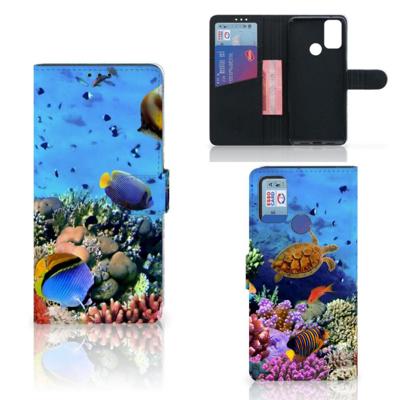 Alcatel 1S (2021) | Telefoonhoesje | Met pasjeshouder | Vissen Alcatel 1S (2021) | Telefoonhoesje | Met pasjeshouder | Vissen