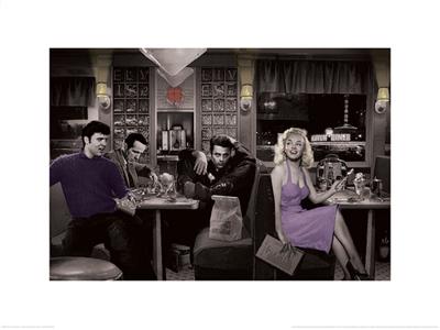 Kunstdruk Chris Consani - Blue Plate Special 2 80x60cm Kunstdruk Chris Consani - Blue Plate Special 2 80x60cm