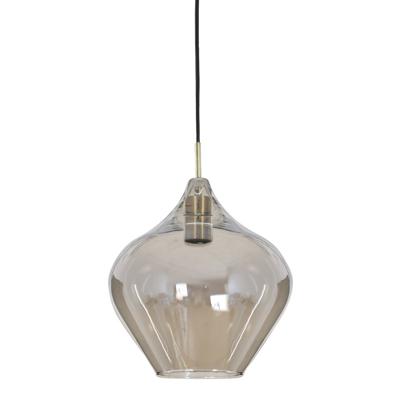 Light & Living Hanglamp 'Rakel' 27cm, antiek brons+smoke Light & Living Hanglamp 'Rakel' 27cm, antiek brons+smoke