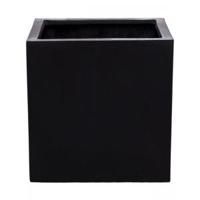 Pottery Pots Naturel Block 40x40x40 cm zwart vierkante plantenbak - thumbnail