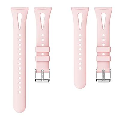 Fitbit Versa 3 & 4 / Sense 1 & 2 - Sportbandje druppel design - Large - Roze Fitbit Versa 3 & 4 / Sense 1 & 2 - Sportbandje druppel design - Large - Roze
