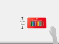 Faber Castell FC-115894 Kleurpotlood Faber-Castell Castle Zeskantig Metalen Etui 60 Stuks Met Accessoires - thumbnail