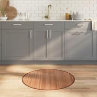 Vloerkleed rond 80 cm bamboe naturel - thumbnail