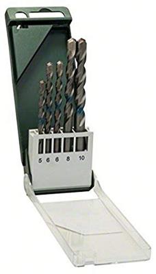 Bosch Accessories 2609255417 Beton-spiraalboren set 5-delig 5 mm, 6 mm, 6 mm, 8 mm, 10 mm Cilinderschacht 1 set(s)