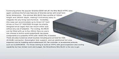 SilverStone Milo ML03B desktopdesktop behuizing