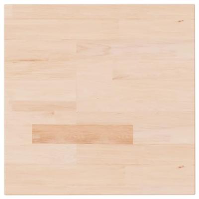 Tafelblad vierkant 40x40x4 cm onbehandeld massief eikenhout
