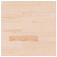 Tafelblad vierkant 40x40x4 cm onbehandeld massief eikenhout - thumbnail
