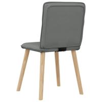 Eetkamerstoelen 4 st stof donkergrijs - thumbnail