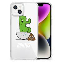 iPhone 14 Stevig | Bumper Hoesje | Cactus Poo - thumbnail