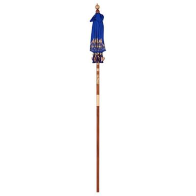 Balinese Parasol Anders Blauw x 260 cm Katoen en massief hout Balinese Parasol Anders Blauw x 260 cm Katoen en massief hout
