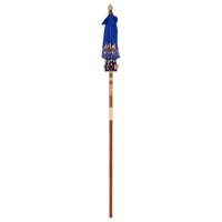 Balinese Parasol Anders Blauw x 260 cm Katoen en massief hout - thumbnail