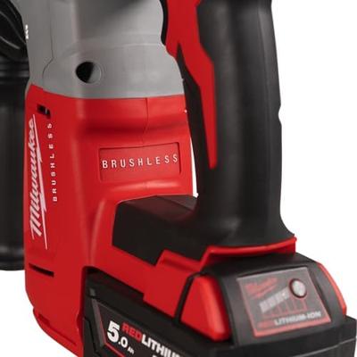 Milwaukee M18 BLHX-502X Accu combihamer SDS-Plus 2,3J + snelwisselboorkop 18V 5.0Ah in HD-Box - 4933478892