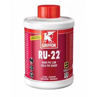 Griffon Hard PVC lijm RU22 + borstel 1L - 6112040