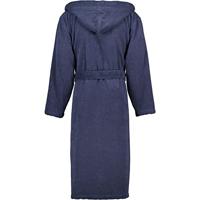 Cawö Cawo Heren Home Badjas met Capuchon Uni 829 XXL blau - thumbnail