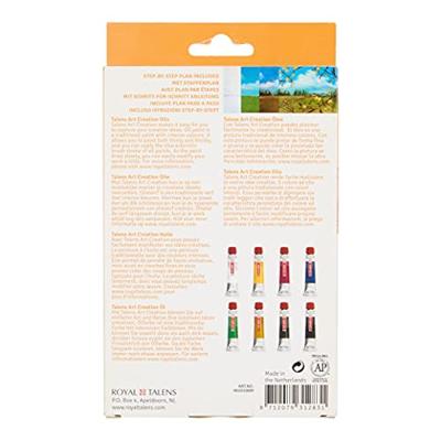 Talens Art Creation olieverf tube van 12 ml, set van 8 tubes in geassorteerde kleuren