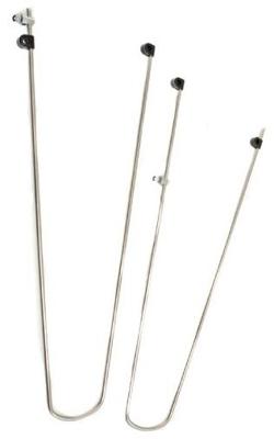 spatbordenstangset 28 inch 55 mm. met bevestiging