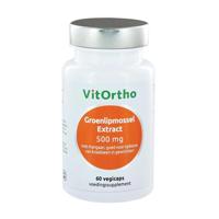 VitOrtho Groenlipmossel Extract 500mg Capsules 60st - thumbnail