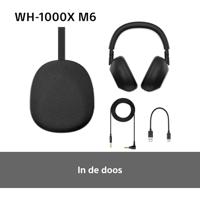 SONY WH-1000XM6 Vlaggenschip Noise Cancelling Over-Ear Draadloze Bluetooth Hoofdtelefoon, Handtekening Hi-Res Geluid, Comfort, Opvouwbaar Ontwerp, Duurzame Etui, 30 HR Batterij, iOS & Android - Zilver - thumbnail