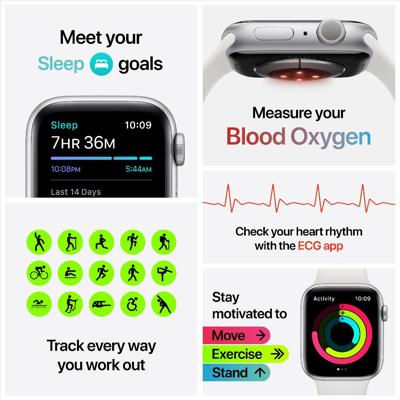 Refurbished Apple Watch Series 6 40 mm Blauw Licht gebruikt Refurbished Apple Watch Series 6 40 mm Blauw Licht gebruikt