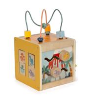 Small Foot - houten activiteitenkubus motoriekspiraal dino - thumbnail