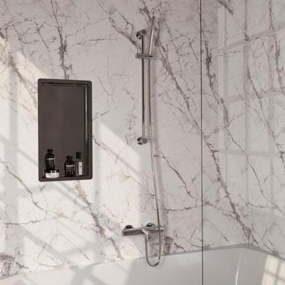 Brauer Chrome Edition Opbouw Baddouche Thermostaatkraan - Staaf - Doucheslang - Glijstang - Handdouche - Chroom