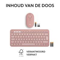 Logitech Pebble 2 Combo toetsenbord Inclusief muis RF-draadloos + Bluetooth QWERTY US International - thumbnail